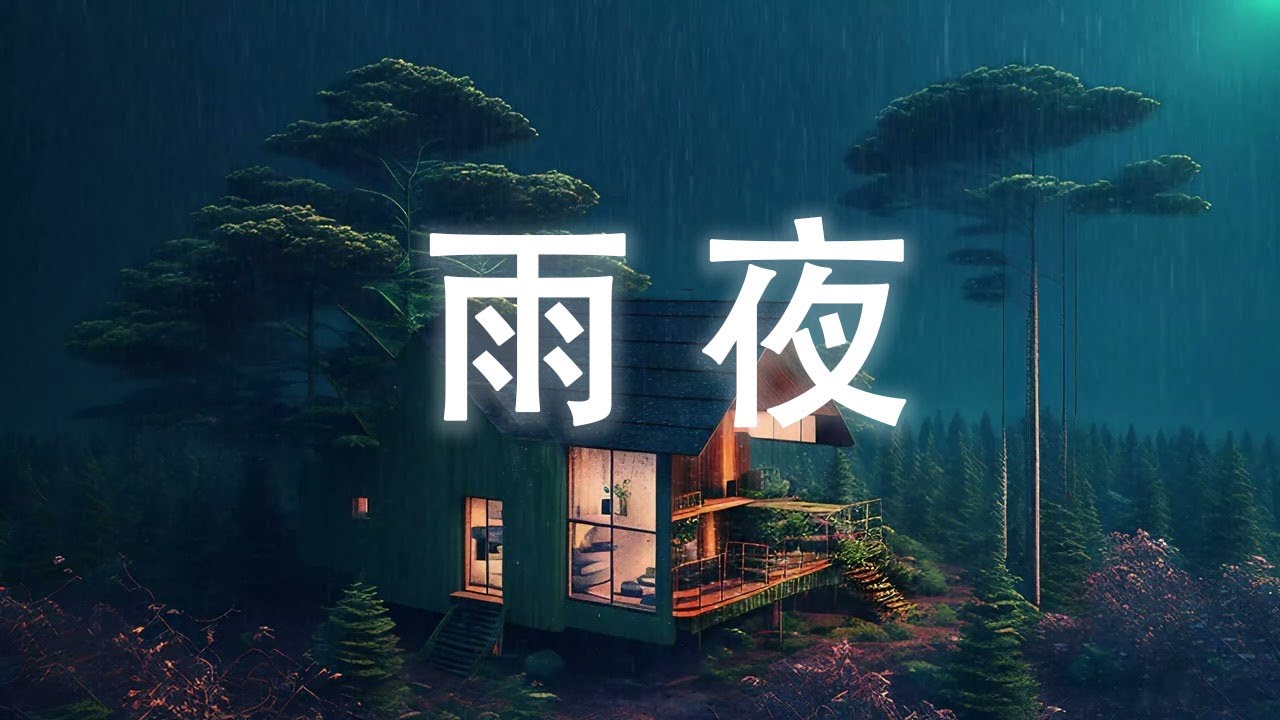 【雨夜】溫和舒適的夜晚雨聲1小時白噪音 - 安心學習和睡眠