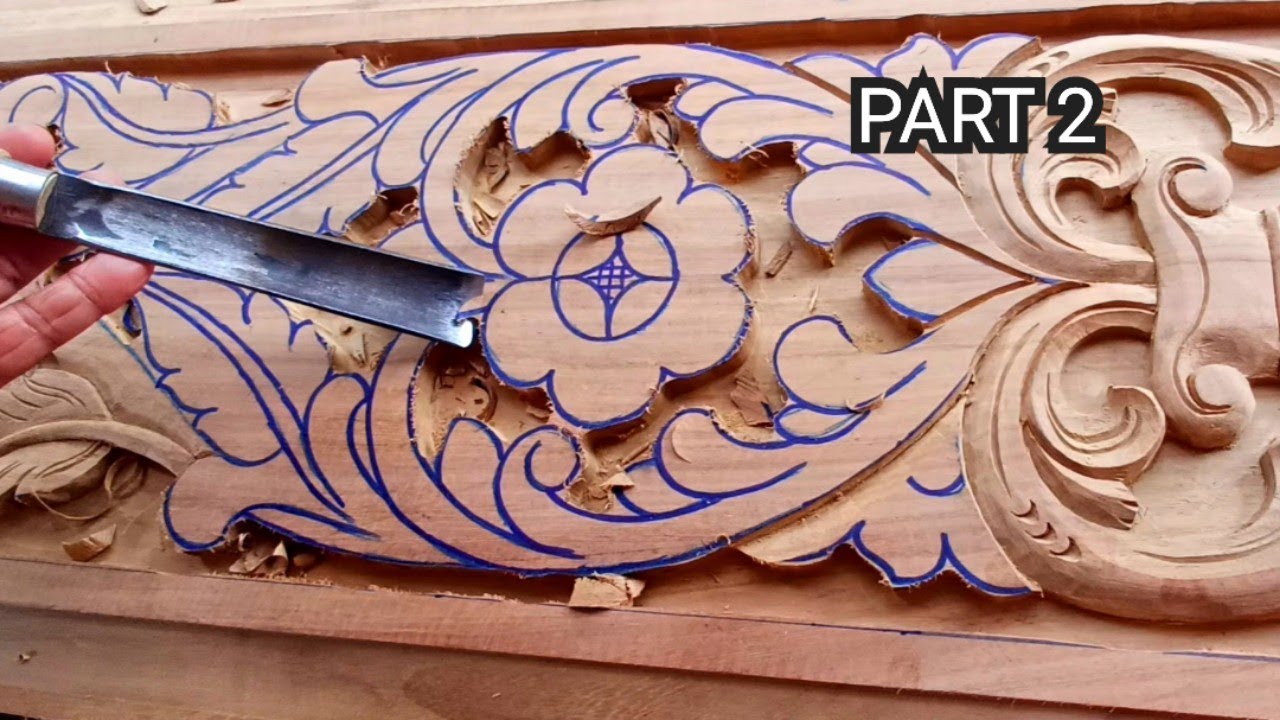 Flower and leaf carving wooden Door || PART 2