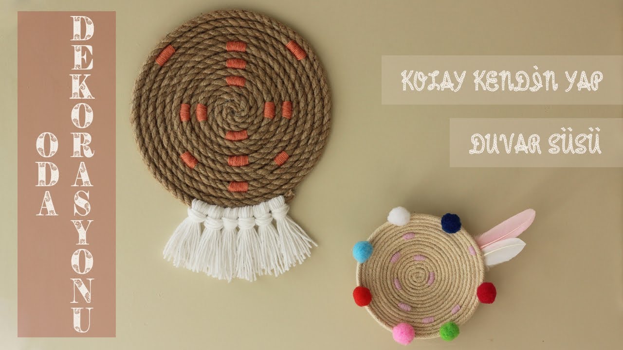 DIY | Bahar için Kolay Oda Dekorasyonu Fikri| Duvar Süsü