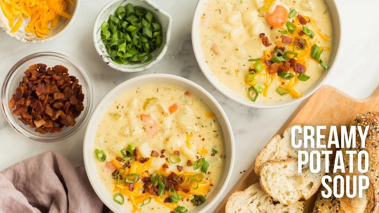 Creamy Potato Soup l The Recipe Rebel