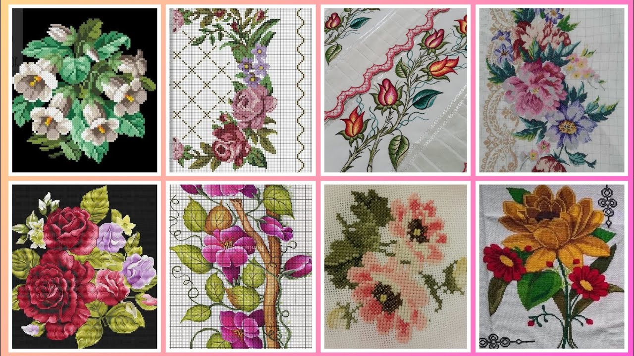 #1 Stunning & Elegant Cross stitch patterns/Charsuti Embroidery Design Ideas Hand made Embroidery