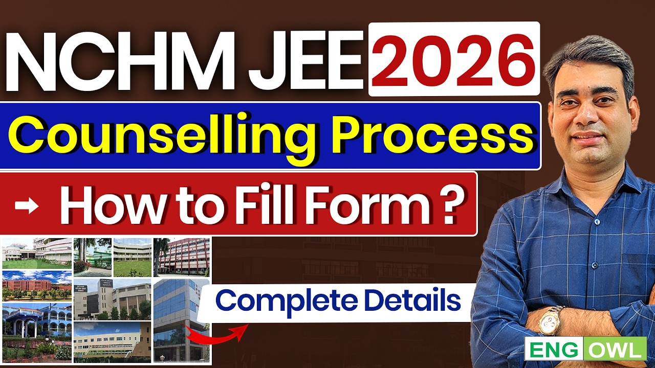 NCHM JEE 2026 | Counselling Process | How to fill counselling Form | Freeze & Float