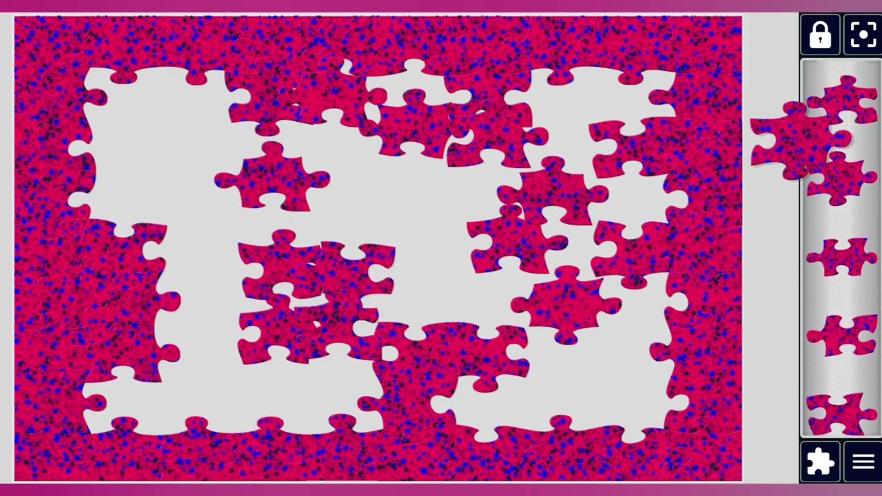 Vibrant Red Canvas with Blue & Black Speckles🫟⭕️||Amazing puzzles Art🧩||puzzles Art🧩||
