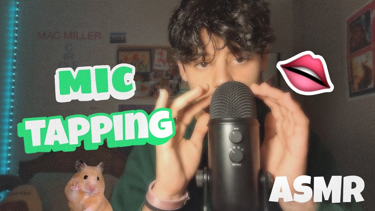 ASMR mic tappin y mouth sounds 🎤👄