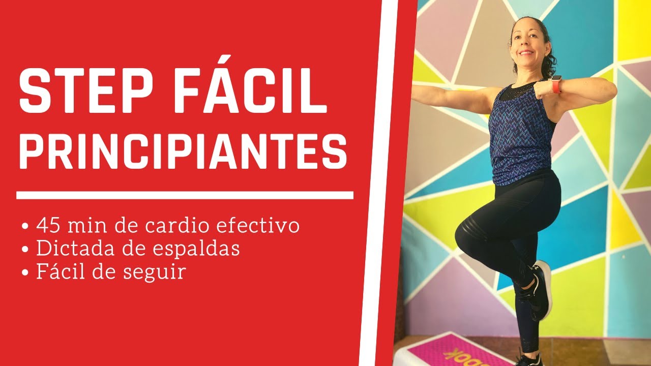 CLASE COMPLETA DE STEP FÁCIL DE SEGUIR PARA PRINCIPIANTES