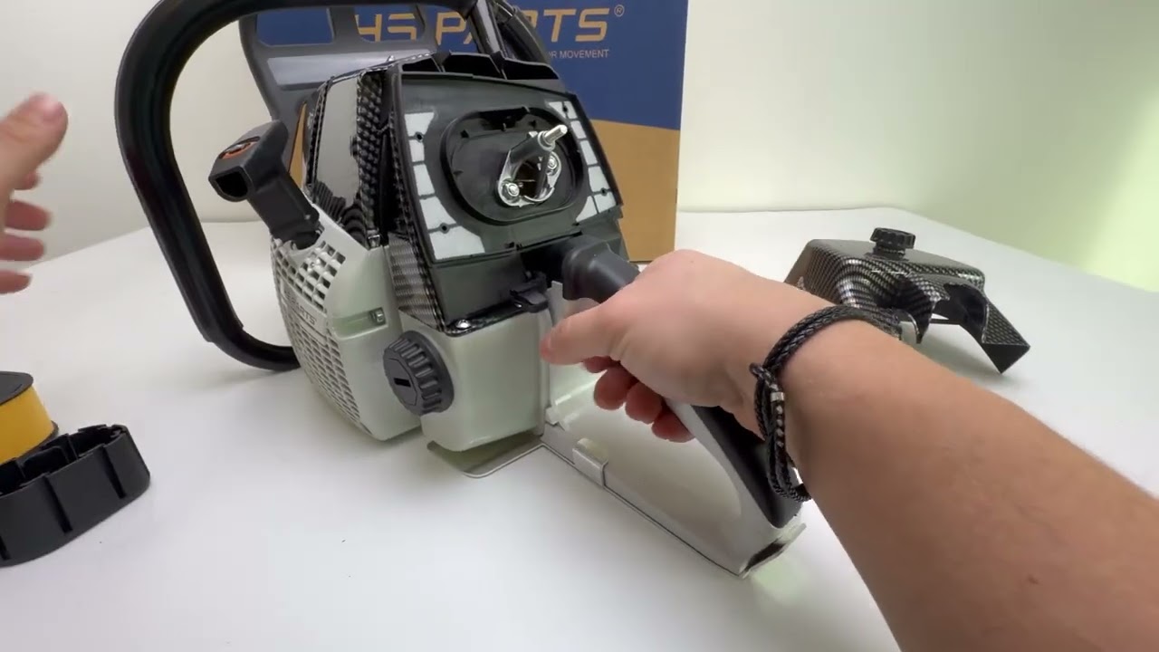 Kompletní profesionální motor pro řetězové pily HSP666PRO obsah 92 ccm výkon 7,1 PS uniboxing