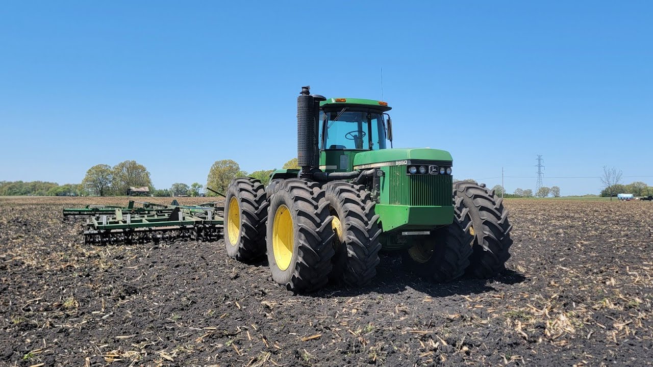 A little More Tillage Work With The John Deere 9300 And 8650 Tractors