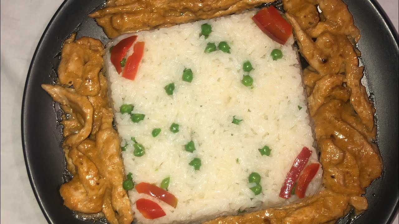 Riz a la sauce curry à la noix de coco facile
