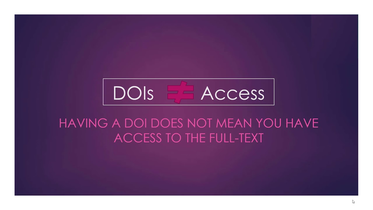 Web of Science: Full Text, DOI, and Citation Tools (Part 4/5)