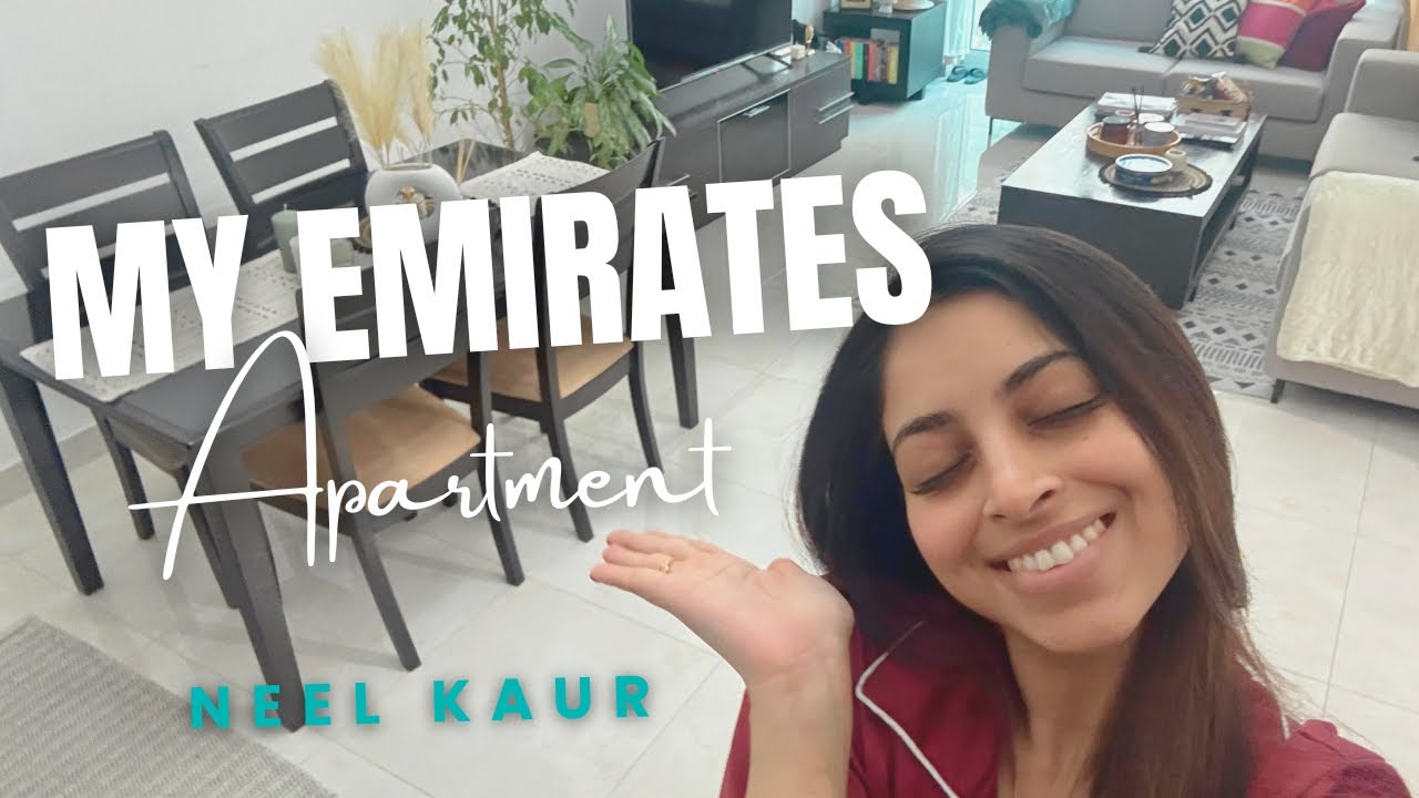 Emirates Apartment Tour🇦🇪Dubai vich mera temporary ghar✨🌸 #dubai #cabincrew #apartmenttour #punjabi