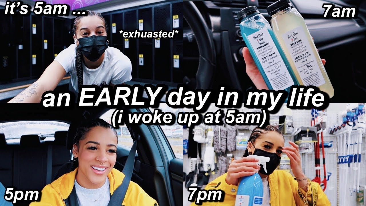 an EARLY 5am Productive Day In My Life | Azlia Williams