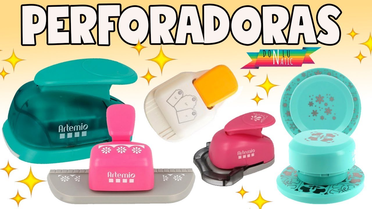 Perforadoras SCRAPBOOKING para papel y goma eva. Cómo usar. Tipos y manualidades