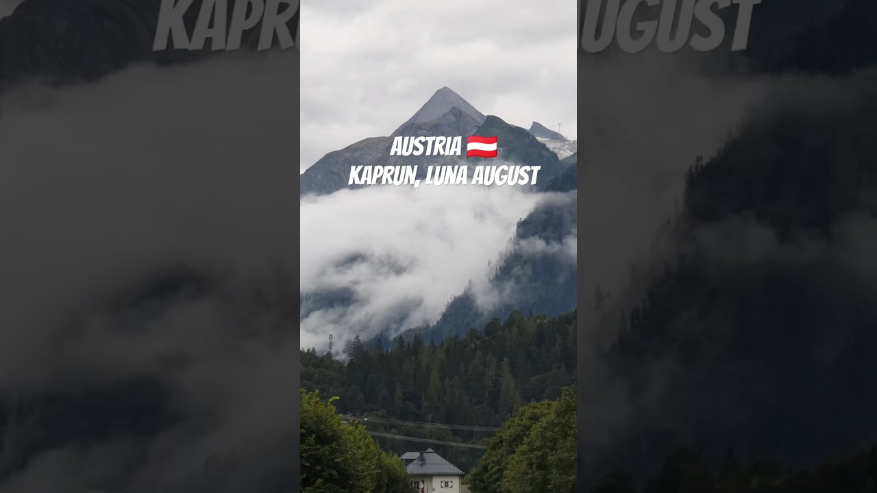 La pas prin Kaprun in luna august, Austria 