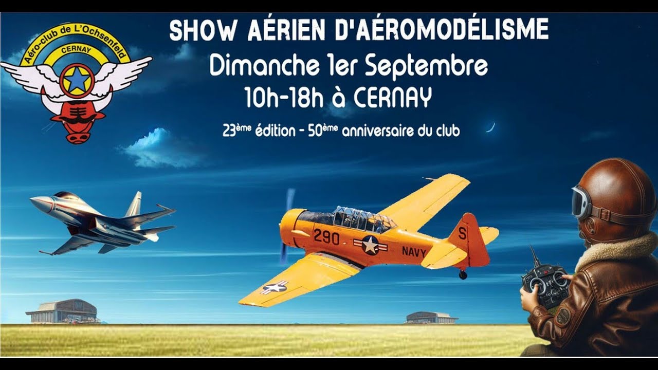 Meeting d'aéromodélisme à Cernay par l'Aéroclub de l'Ochsenfeld