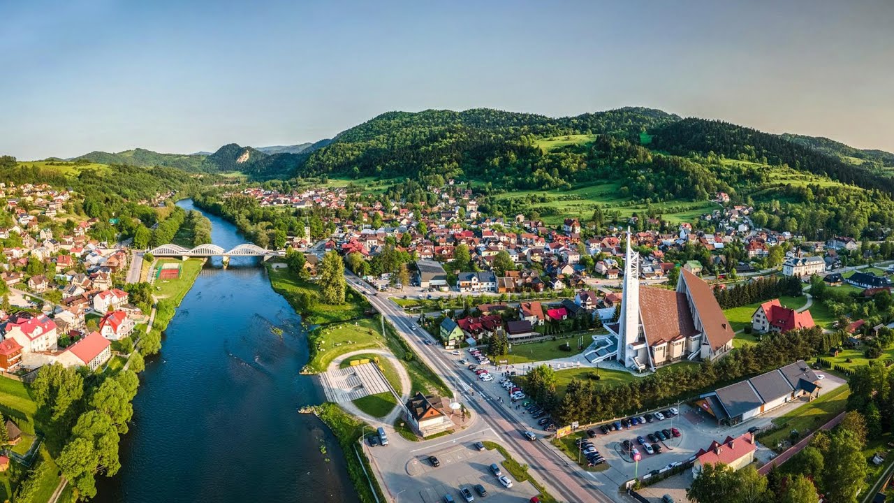 Krościenko nad Dunajcem i nie tylko... || Pieniny || Z lotu ptaka