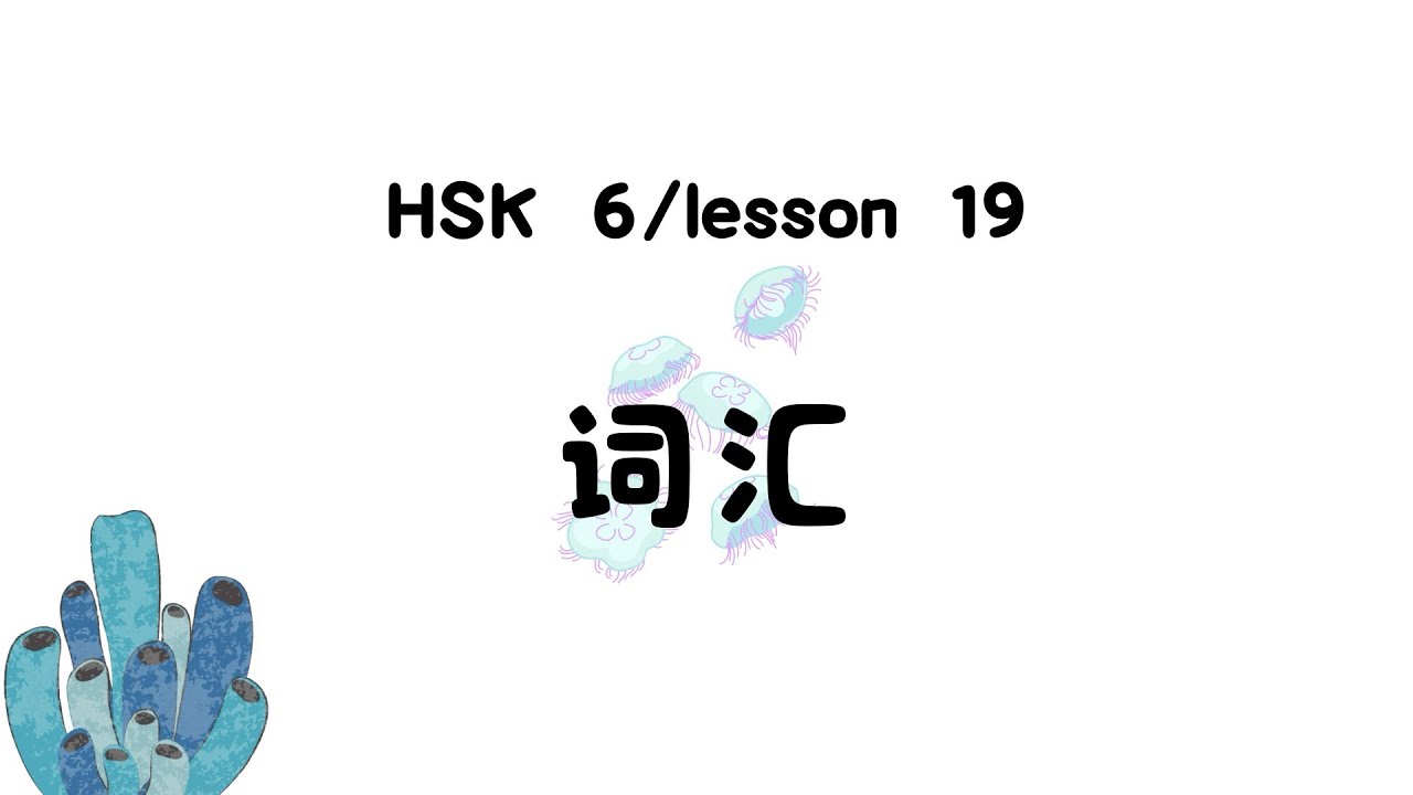 HSK 6/ lesson 19 词汇