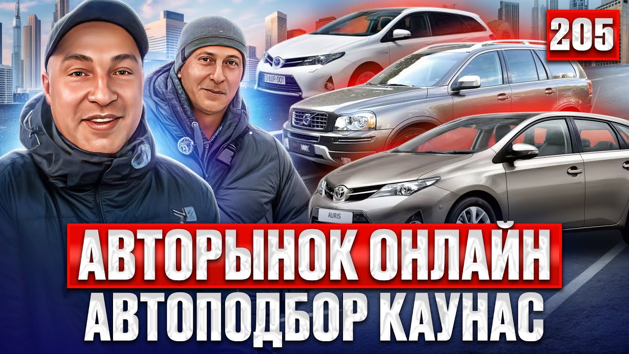 Обзор цен на авторынке Каунас!! Новый завоз 205