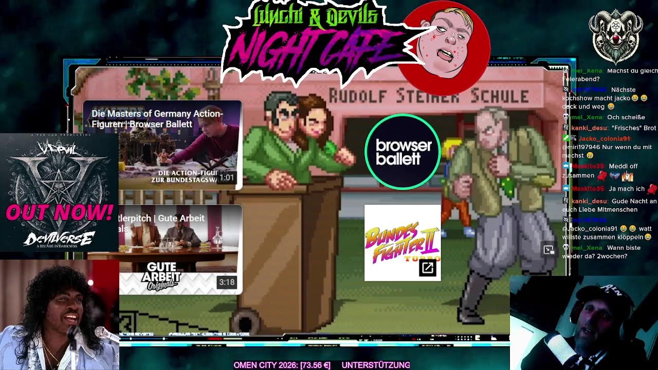 (FSK 18) LUNCHI & DEVILS NIGHT CAFÉ // LUNCHI IS BACK FÜR LABERN UND REACT (16.2.2026)