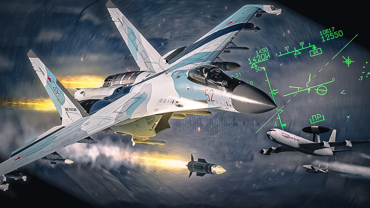 NEW Su-35S Mod in ACTION - BVR Intercept | DCS World