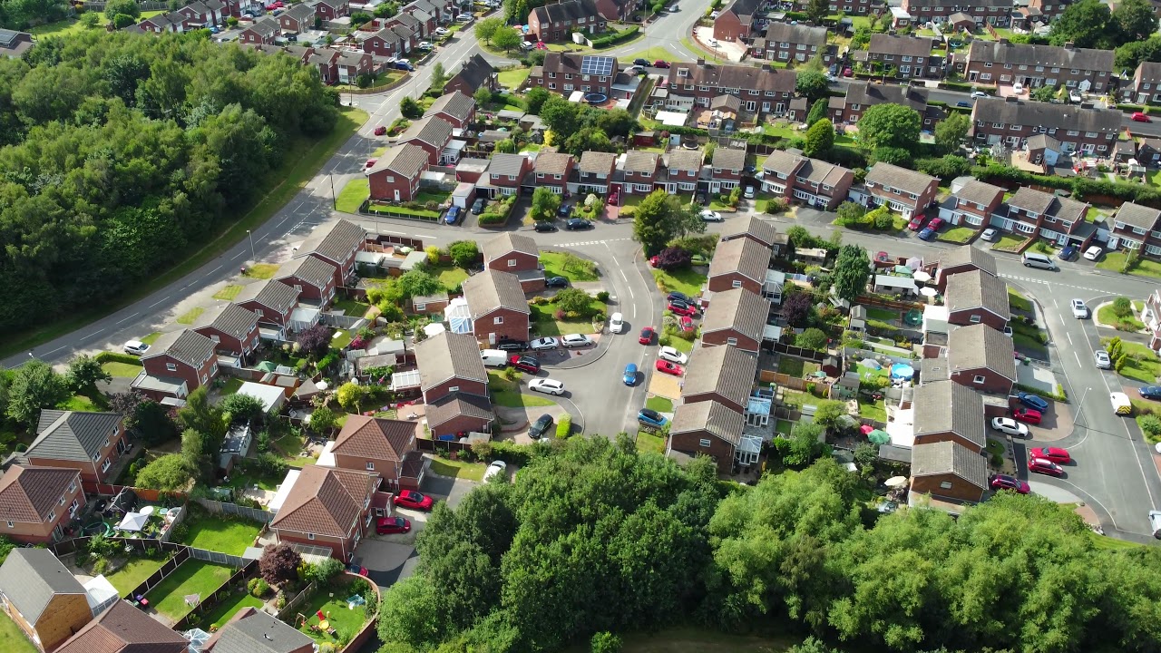Drone Footage of Wrekin Retail Park in Wellington Telford