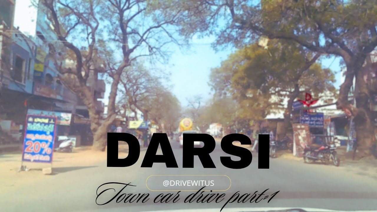 [India 4k] Darsi town car drive tour part -1 || 25th January 2026