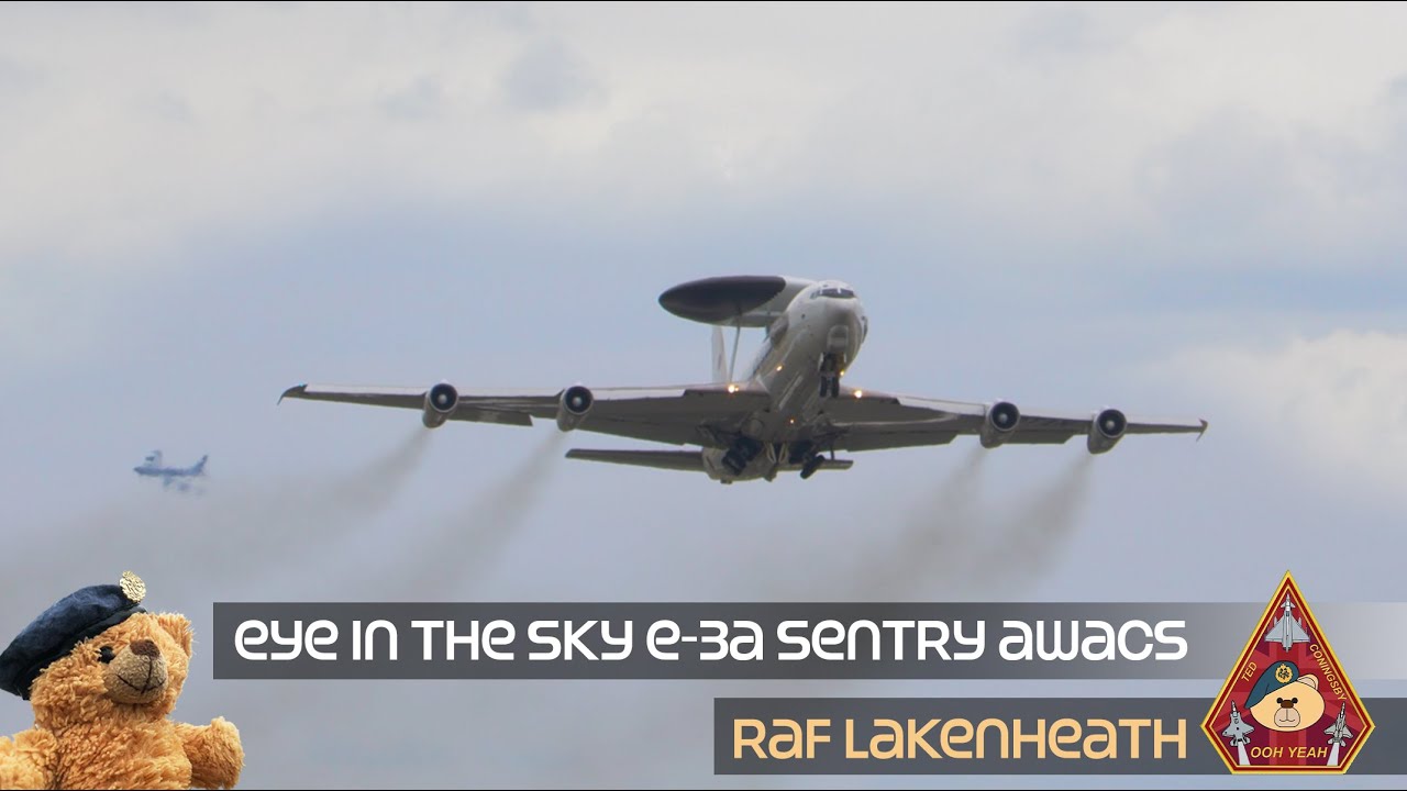 EYES IN THE SKY • NATO E-3 SENTRY AWACS PRACTICE DIVERSION & CIRCUITS AT RAF LAKENHEATH #NATO