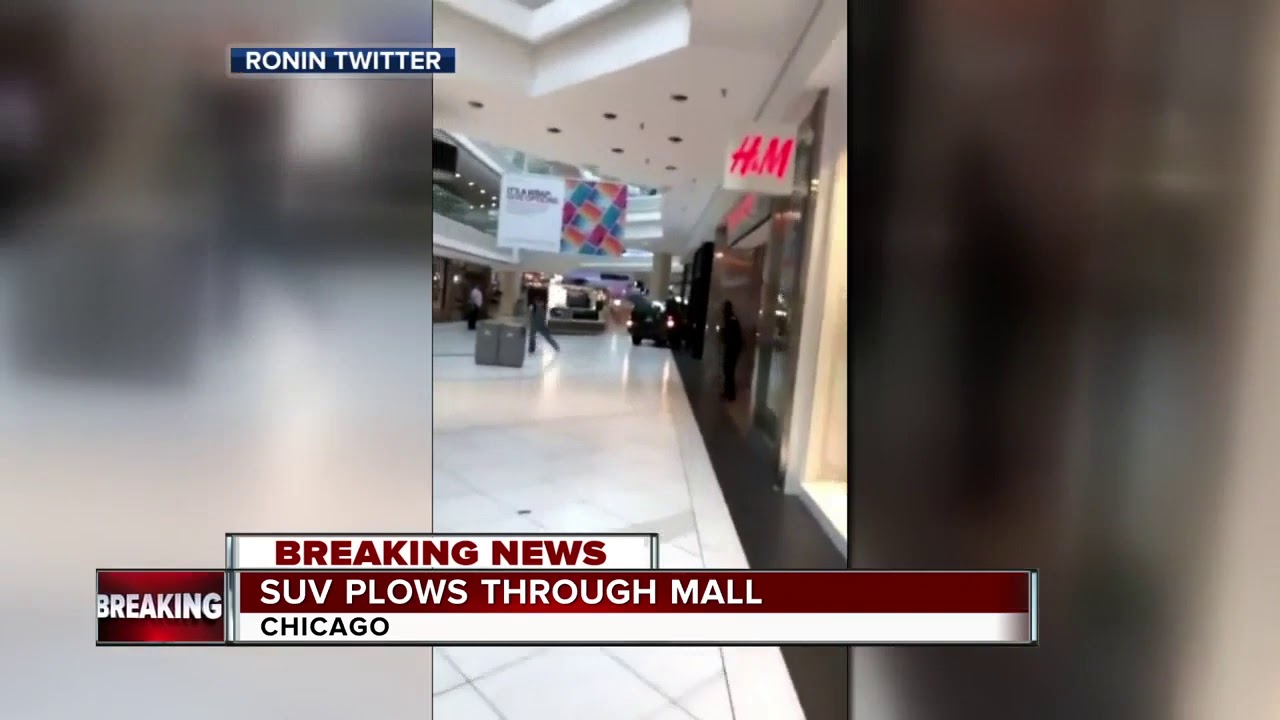 SUV plows through Woodfield Mall outside of Chicago