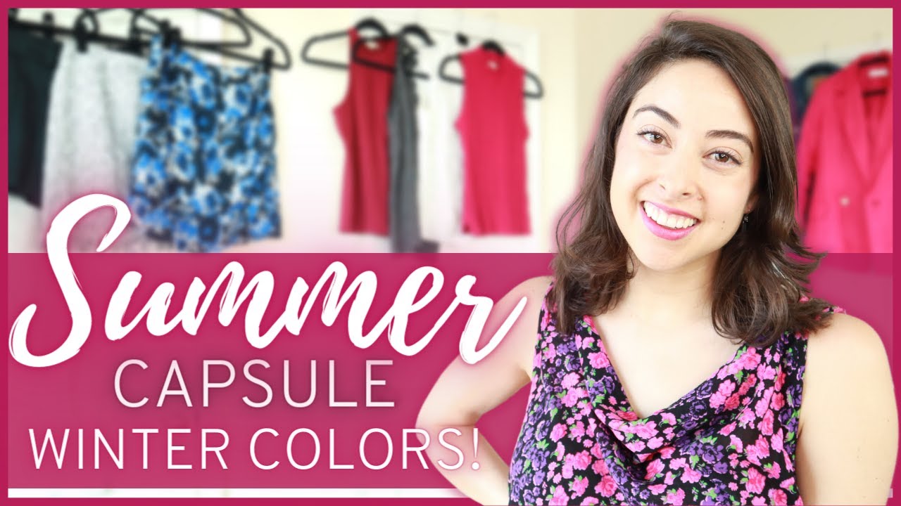 Summer Capsule Wardrobe for 2022! Minimalist Capsule in Winter Palette
