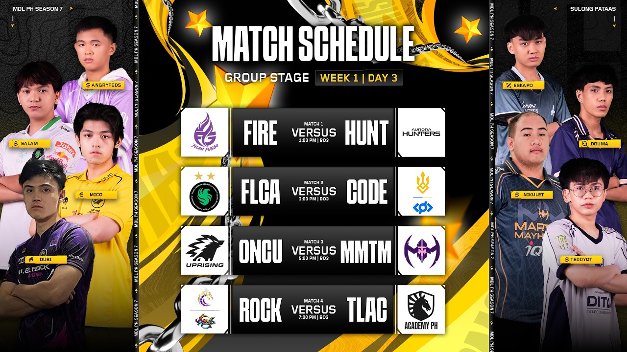 🔴 LIVE | MDL PH S7 | Week 1 Day 3