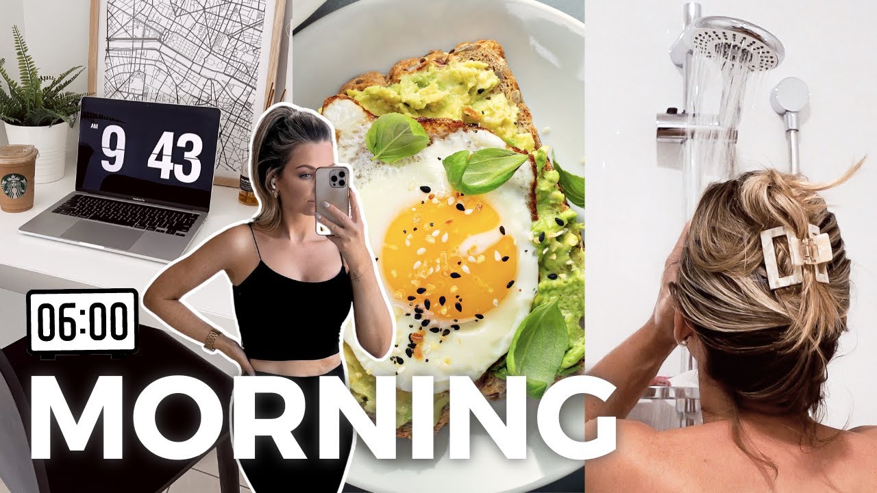 6:00 AM MORNING ROUTINE! Simple, realistic, healthy & productive summer morning routine