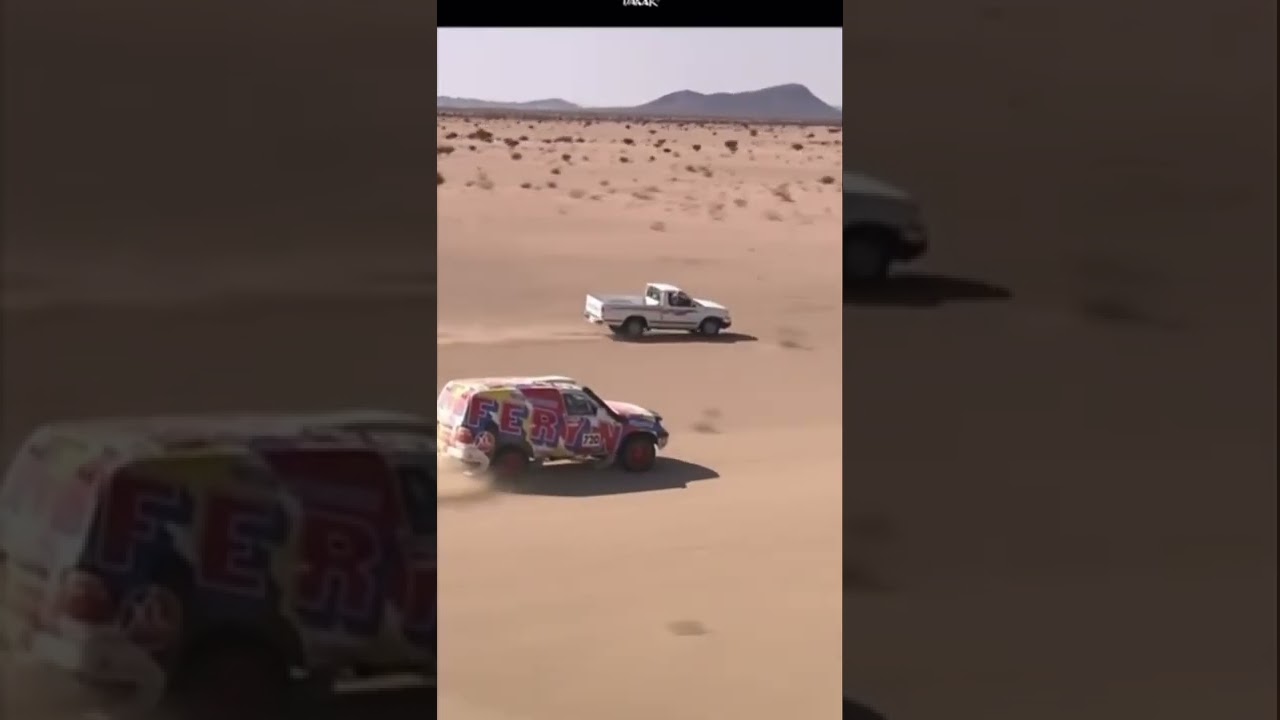 #ksa #dakar #race & #saudi Camel boy competes with a rally professional 😂
