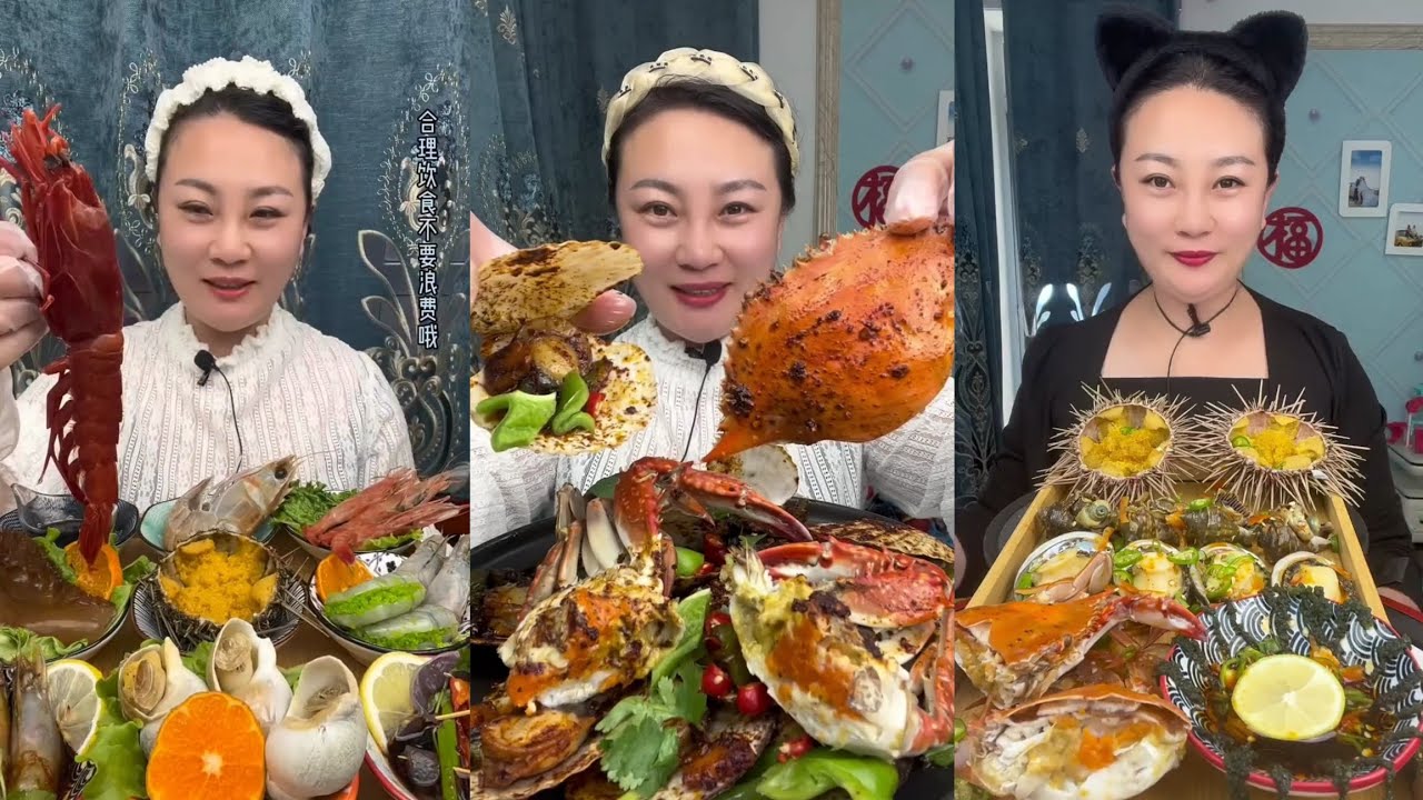 Yummy #380 Seafood 🦐, 🦪, 🐙🤤 🦐🦐. Shrimp  🦐 🦐 Oyster 🦪🦪 ...#mukbang #seafood #yummyfood 