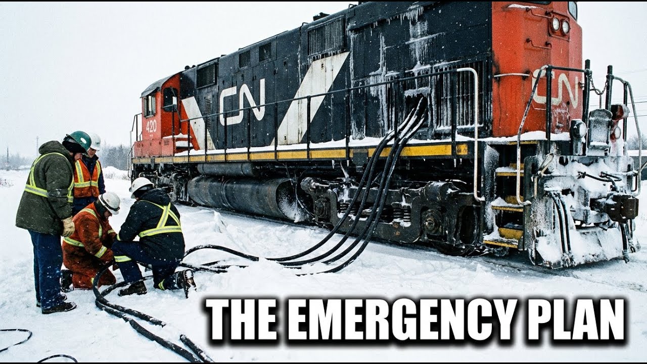 That time a train powered a town - CN 3502