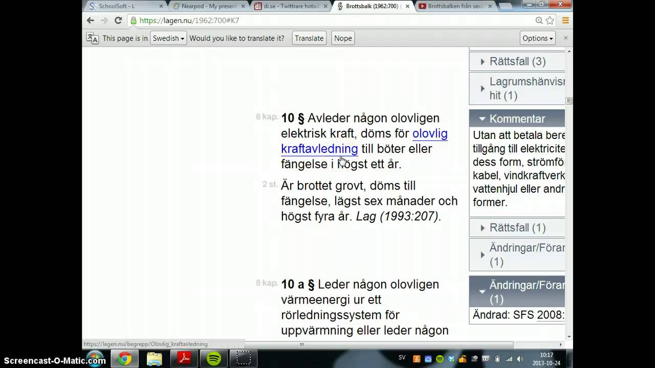 Brottsbalken fr&aring;n familjebrott till bedr&auml;geri