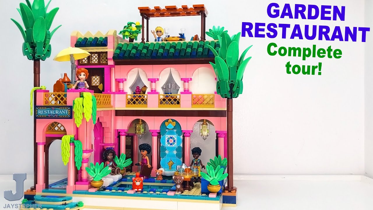 Распаковка, обзор и демонстрация набора LEGO Friends 2026 «Садовый ресторан» (42691).