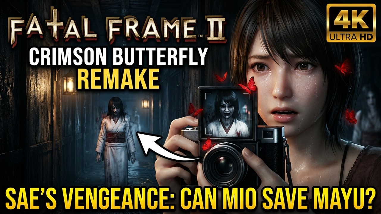 Fatal Frame 2 Crimson Butterfly Remake Gameplay 4k
