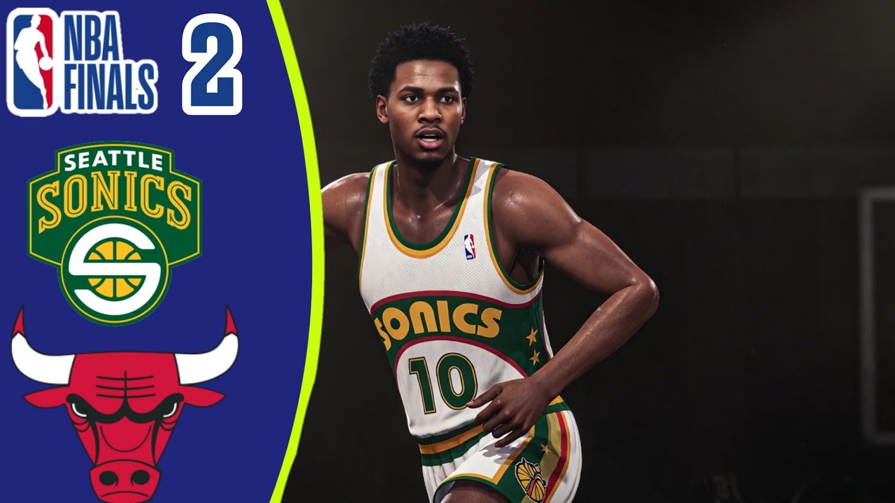 Chicago Bulls x Seattle Supersonics NBA FINALS JOGO 2