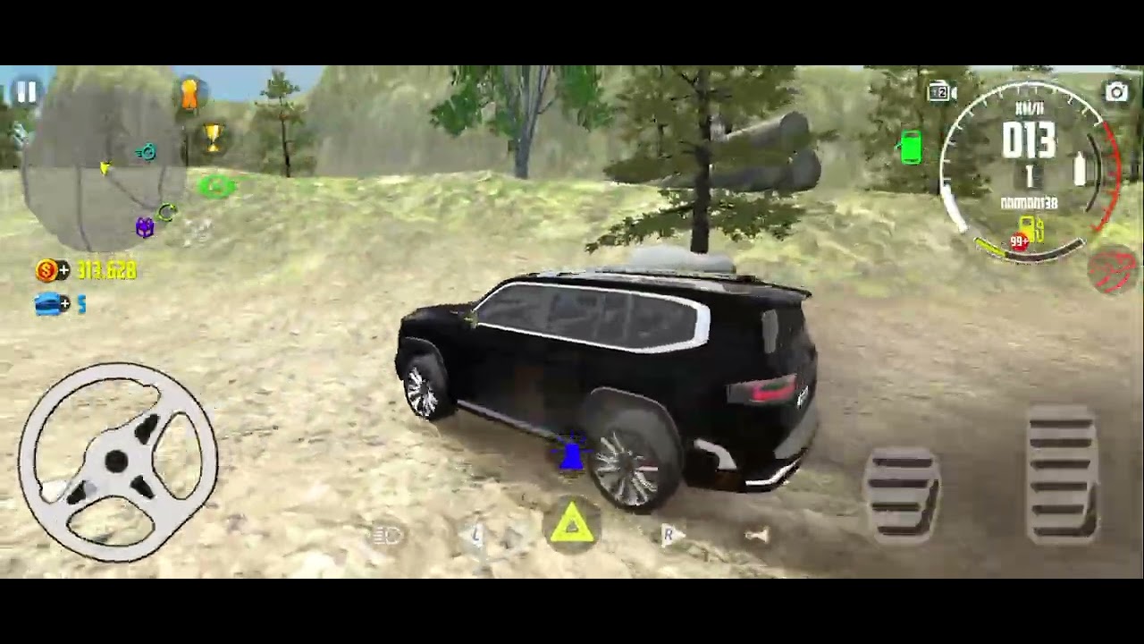 Toyota land cruiser LC300 off.road black #car simulator 2 off line game 