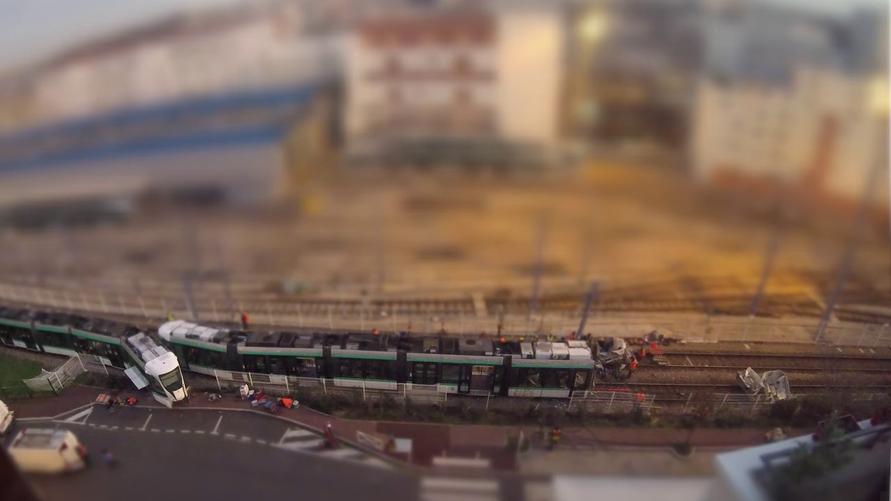 Timelapse tramway T2 après accident du 11/02/19