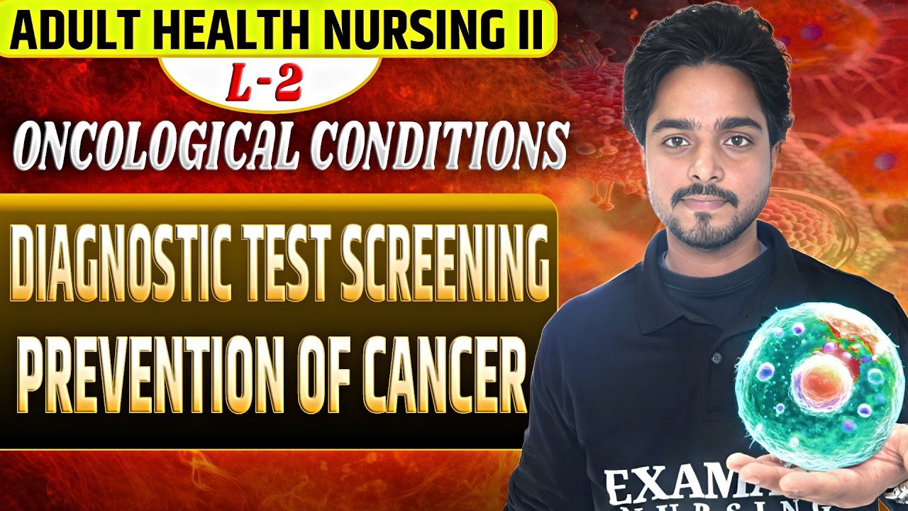 DIAGNOSTIC test screening prevention of cancer// L-2 // oncological conditions 