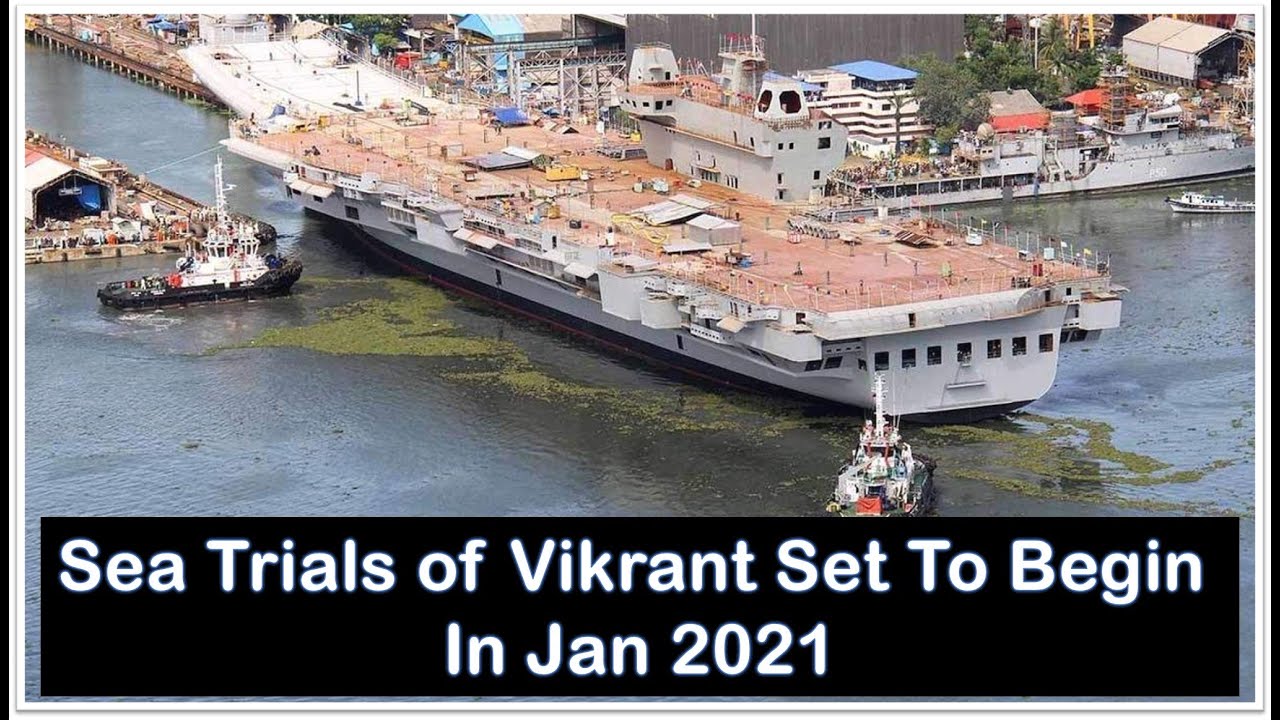 Sea Trials of India's First Indigenous Aircraft Carrier Vikrant Set To Begin In Jan 2021