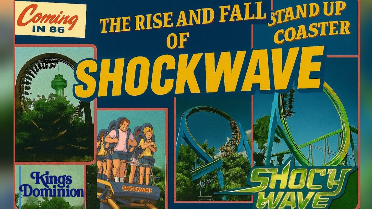 Kings Dominion Rise & Fall Story of Shockwave. Stand-Up Straight, hold on tight and enjoy the ride