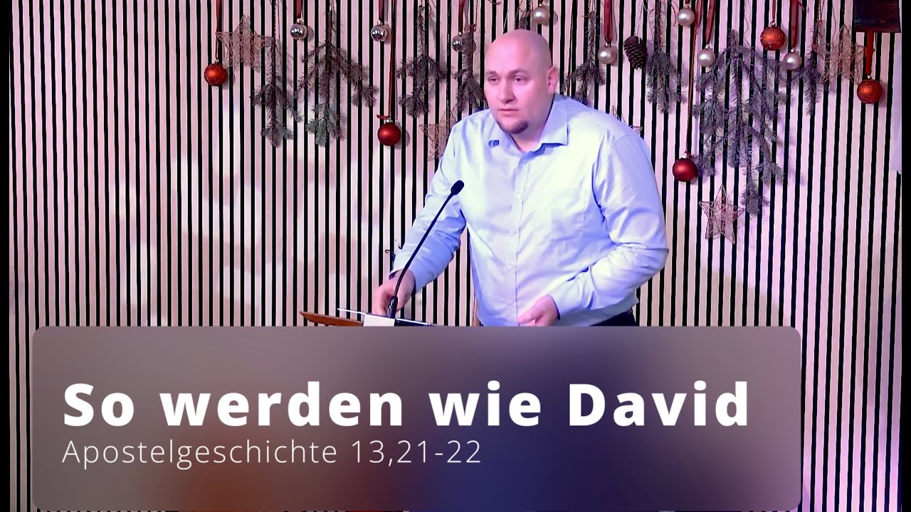 So werden wie David