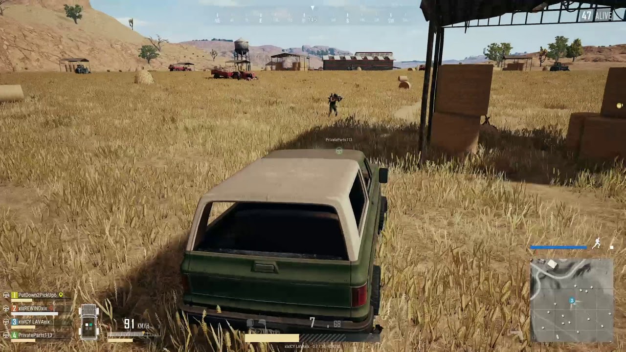Player Unknown Battle Ground (PUBG) moment