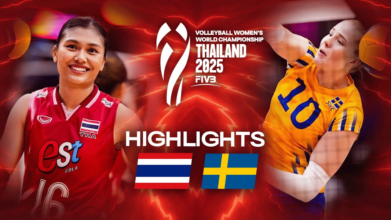 Thailand 🇹🇭 vs. Sweden 🇸🇪 - Highlights | Women's World Championships 2025