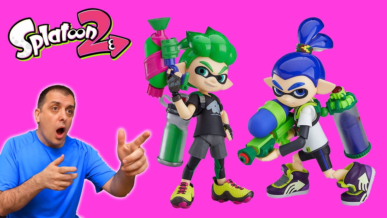 Splatoon 2 EDU y ABY se lanzan pintura de colores! En Vivo