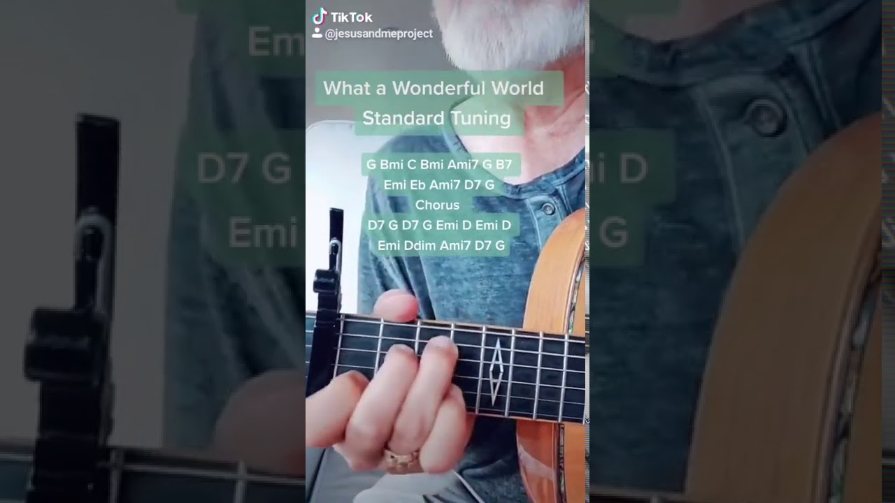 Wonderful World, standard guitar tuning