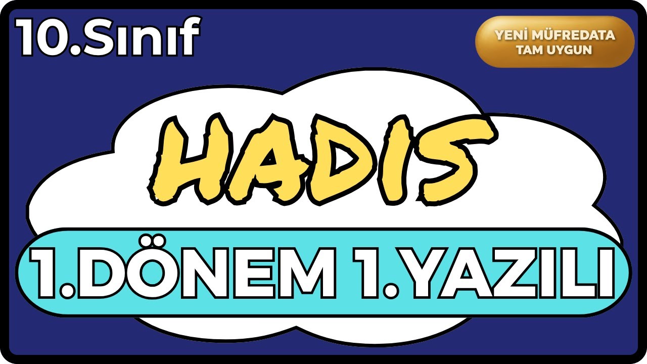 10 Hadis 1.Dönem 1.Yazılı Cevapları