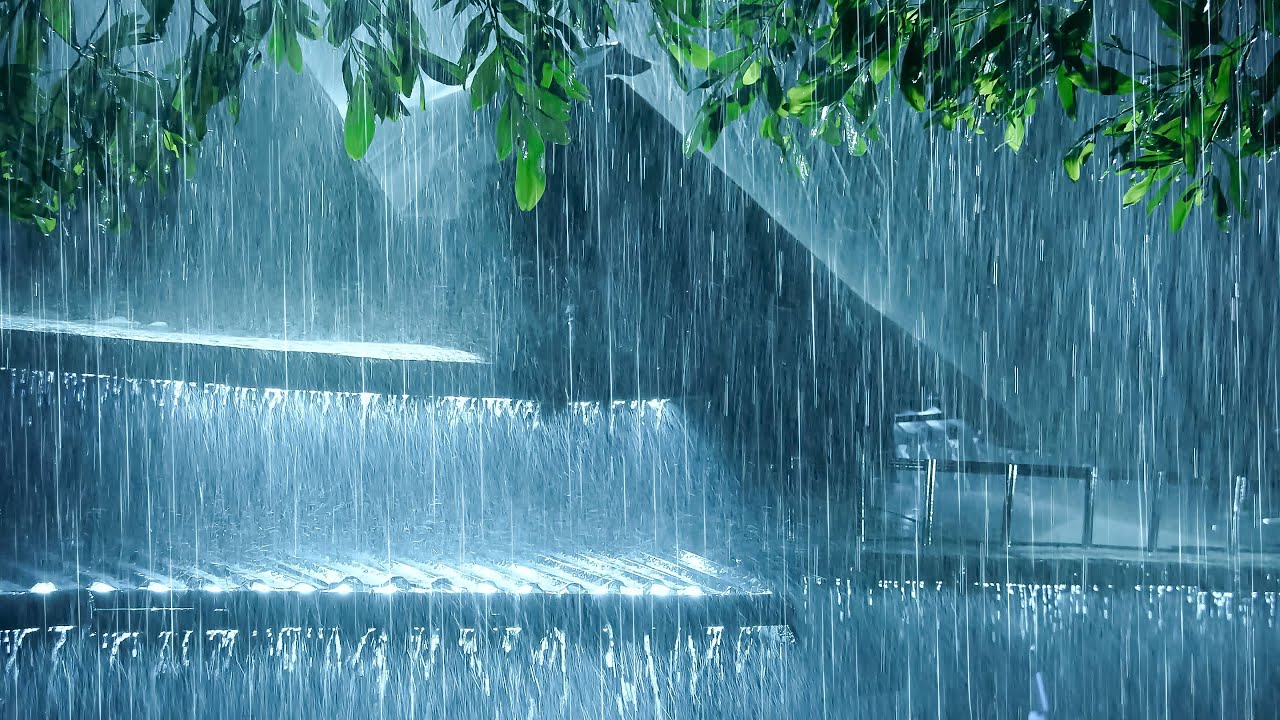 Eliminate Insomnia in 3 Minutes | Heavy Rain Sounds & Distant Thunder to Sleep Deeply