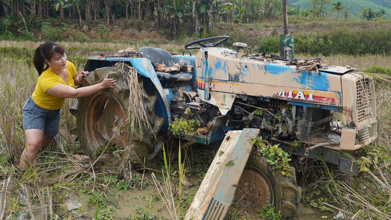 Abandoned Agricultural Machinery - Full Restoration (Clean diesel injectors and the whole machine)